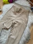 Ватиран бежов кожен панталон, снимка 2