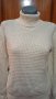 ДАМСКА  БЯЛА  БЛУЗА  - ПОЛО - Размер  L / XL , снимка 1 - Блузи с дълъг ръкав и пуловери - 44361635