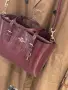 Чанта Coach Mollie Tote croc-embossed leather Dark Wine/Merlot, снимка 6