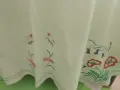 Ретро ръчно бродирана покривка за маса пролетни цветя , снимка 10
