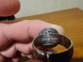 Старинен сребърен  пръстен с монета  1900г половин суверен  Кралица Виктория Мелбърн сребро, снимка 4