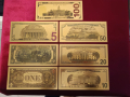 Лот златни банкноти - Долар (САЩ)/ 7 бр., снимка 2