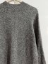 Марков еластичен топъл блузон в сиво -машинно плетиво, снимка 3