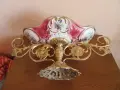 Фруктиера от порцелан и месинг, снимка 5