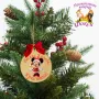 Дървена персонализирана висулка за елха Коледа, снимка 10