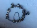 сребърна гривна pandora с 12 талисмана., снимка 1