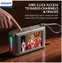 Неползван Philips - Видео и Аудио Стерео колонка с Блутут, USB, Слот TF памет и USB-C за зареждане, снимка 2