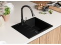Кухненска мивка от Гранит модел Милано 620 x 500 mm черен, снимка 5