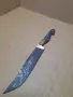Стар Ръчно Кован Нож С Бронзов Обков., снимка 4