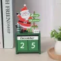 5342 Вечен дървен календар с кубчета Merry Christmas, снимка 1