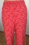 С размер Нов Дамски Панталон Monki с етикети Червен Бял Флорален на Цветя, снимка 15