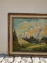 Прекрасна антикварна авторска майсторска картина масло върху платно , снимка 5