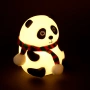 Нощна лампа Панда – силиконова LED лампа със смяна на цветовете, снимка 2