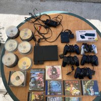 PS2 Хакнат с 5 бр джойстици , две мемори карти , към 300 игри и др, снимка 3 - PlayStation конзоли - 42266114