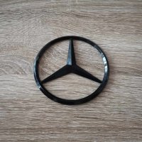 емблема лого Мерцедес Бенц Mercedes Benz черен гланц, снимка 2 - Аксесоари и консумативи - 44370637