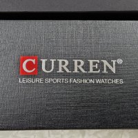 CURREN - Луксозен кварцов часовник,хронограф,дата,кожена каишка, снимка 5 - Мъжки - 41422407
