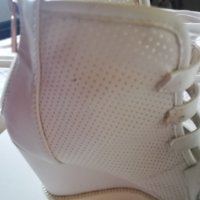 Бели сандали на платформа , снимка 3 - Сандали - 41654905