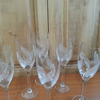 Кристални чаши, снимка 4 - Антикварни и старинни предмети - 36163594