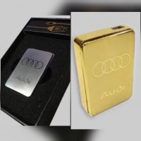 Луксозна USB запалка за цигари с лого на AUDI, снимка 1 - Запалки - 39305965