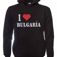 Нов детски суичър с трансферен печат I Love Bulgaria, Аз обичам България, снимка 6 - Детски анцузи и суичери - 34601376