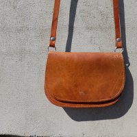 Стара дамска кожена чанта #6, снимка 2 - Антикварни и старинни предмети - 34038388