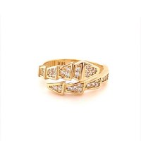 Златен дамски пръстен Bulgari 3,19гр. размер:57 14кр. проба:585 модел:16927-5, снимка 1 - Пръстени - 41180137
