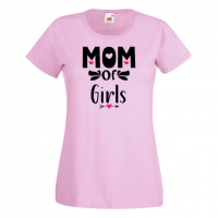 Дамска тениска Mom Of Girls,Празник на Майката,Подарък,Изненада,Рожден Ден, снимка 8 - Тениски - 36297123