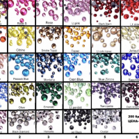 28 вида цветни камъни- кристали за лепене- размер 10, снимка 2 - Други - 36148174