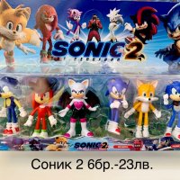 Соник  фигури 6бр./Sonic/Соник/Соник 6бр., снимка 2 - Кукли - 38741888