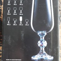 Чешки кристал чаши за бира Bohemia crystal луксозни, снимка 3 - Чаши - 34661024