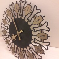 Немски метален стенен кварцов часовник , снимка 4 - Стенни часовници - 34307528