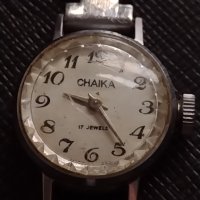 Стар дамски часовник CHAIKA 17 JEWELS USSR рядък за КОЛЕКЦИЯ 31858, снимка 6 - Антикварни и старинни предмети - 40884927