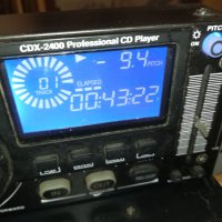 GEMINI CDX-2400 PROFESSIONAL CD PLAYER-ВНОС GERMANY 3108231047, снимка 8 - Ресийвъри, усилватели, смесителни пултове - 42030712