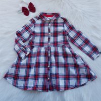Карирана рокля H&M 2-3 години , снимка 6 - Детски рокли и поли - 39081932