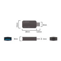 Orico адаптер Adpater OTG USB 3.1 Type C to Type A/F, Metal - CTA2-SV  - 24 месеца гаранция, снимка 2 - USB кабели - 41288843