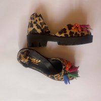 Уникални леопардови обувки, снимка 5 - Дамски ежедневни обувки - 41427228