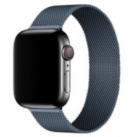 Нови Каишка Верижка за Watch Apple Milanese Loop 38мм 40mm 42mm  44mm 45mm  Неръждаема Стомана, снимка 7 - Смарт гривни - 39851347