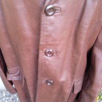 Мъжко кожено сако XL, снимка 2 - Сака - 42580133