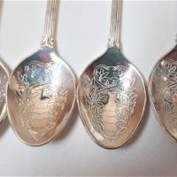 Красиви посребрени лъжички с кралското семейство, снимка 5 - Антикварни и старинни предмети - 40209539