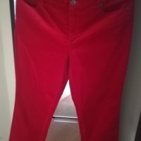 Червен панталон кадифе, снимка 1 - Панталони - 38887071
