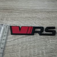 Skoda VRS шкода ВРС емблеми надписи червено с черно, снимка 2 - Аксесоари и консумативи - 38789880