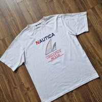 Страхотна  мъжка  тениска NAUTICA размер  L , снимка 2 - Тениски - 40714529