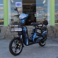 Електрически скутер-велосипед EBZ16 500W - BLUE , снимка 8 - Мотоциклети и мототехника - 41827635