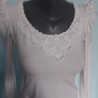 Еластична маркова блуза с буфон ръкави "Ideal"® / унисайз , снимка 4 - Блузи с дълъг ръкав и пуловери - 36041696
