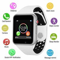 Смарт часовник A1 Слот За СИМ,Bluetooth, Smart Watch, Камера, снимка 1 - Смарт часовници - 40884338