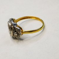 Златен дамски пръстен с диамант три карата/злато/ брилянт, снимка 2 - Пръстени - 34302274