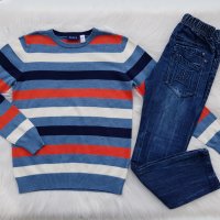 Детски дънки и пуловер 10-12 години, снимка 9 - Детски панталони и дънки - 39470506