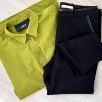 Hugo Boss елегантен  слим панталон  и риза JJXX в наситен цвят, снимка 2 - Панталони - 44208937