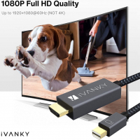 iVanky Mini DisplayPort към HDMI кабел 2 m Thunderbolt към HDMI кабел, снимка 3 - Кабели и адаптери - 36154683