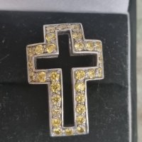 Сребърен кръст , снимка 1 - Колиета, медальони, синджири - 41921494